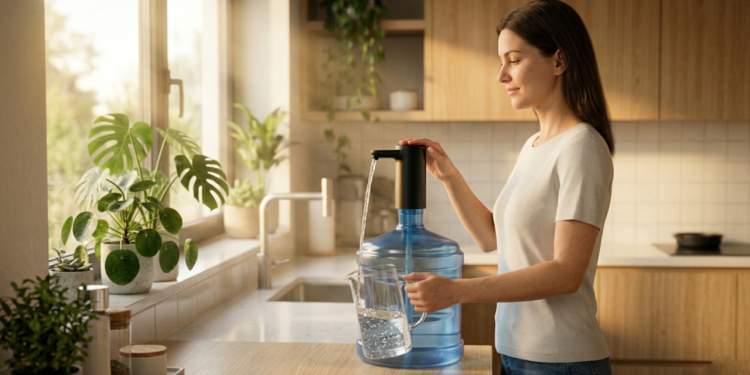 Quer proteger sua coluna? Bombas para galão que acabam com o peso e o risco de mau jeito