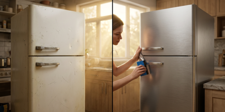 Veja quanto custa envelopar geladeira e fogão e como renovar sua cozinha sem comprar eletrodomésticos novos