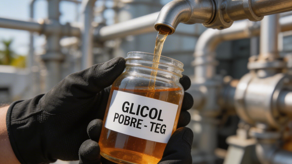 O “banho químico” do gás natural: a tecnologia que remove água antes do transporte