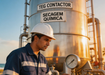 O “banho químico” do gás natural: a tecnologia que remove água antes do transporte