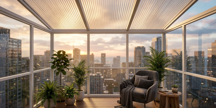 Veja quanto custa fechar a varanda com policarbonato e como criar um espaço protegido sem gastar com obra pesada