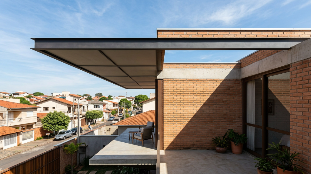 Beirais em cantilever com perfis de aço em casas de 85 metros quadrados valem a pena Veja custos e riscos ocultos