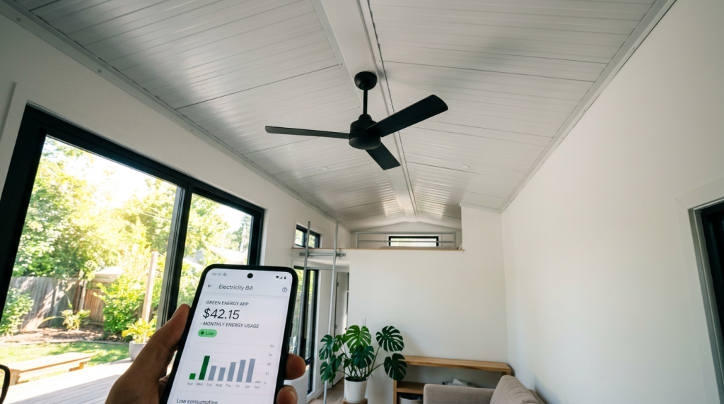 Casa de 60 metros quadrados com telhado térmico reduz o calor interno e faz o ar-condicionado virar enfeite no verão