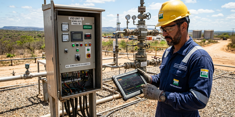 Como o bombeio centrífugo submerso transforma a extração de petróleo em poços desafiadores