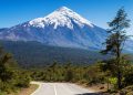 Estrada do vulcão Osorno no Chile