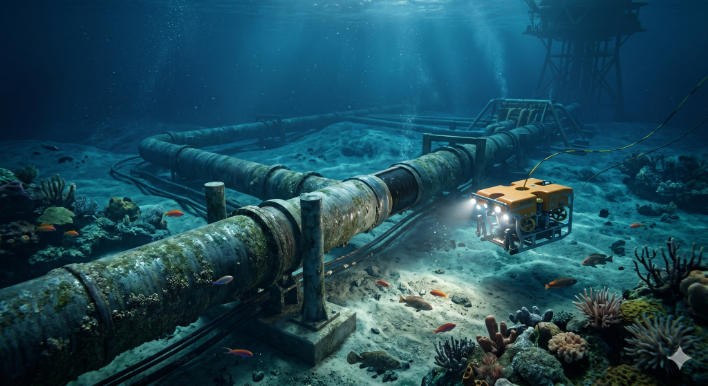 Transporte de petróleo via dutos submarinos