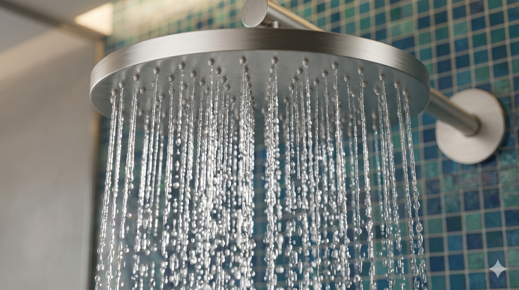 Chuveiro com pressurizador embutido