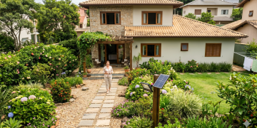 Refletor solar com controle remoto