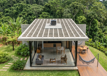 Residência de 68 metros quadrados com laje nervurada