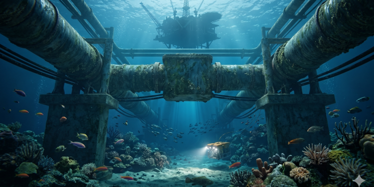 Transporte de petróleo via dutos submarinos