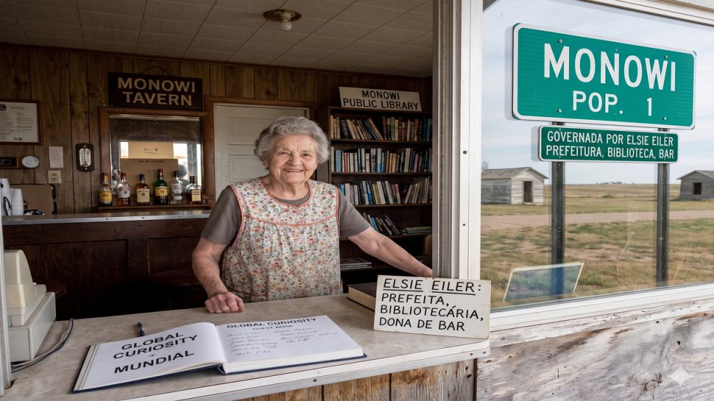 O único município oficial do mundo governado por uma única moradora que atua como prefeita e bibliotecária