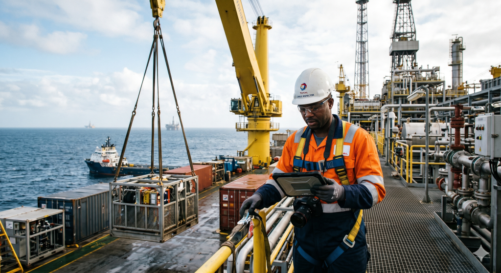 Carreira de Inspetor de Cargas em Portos e Plataformas