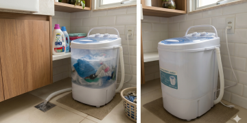 Mini máquina de lavar portátil