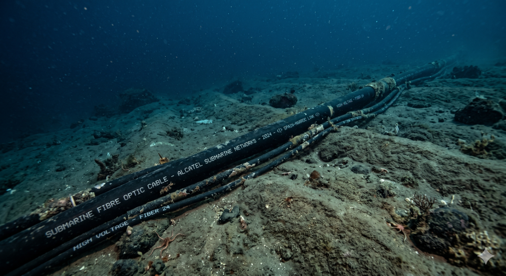 Instalação de tomadas gigantes no leito marinho e a extração de petróleo