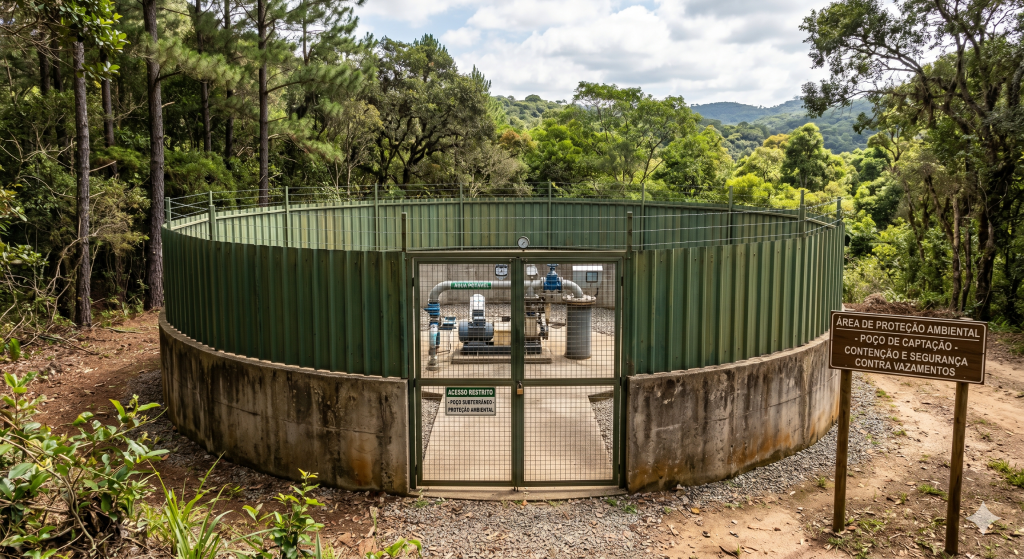 Segurança na estruturação de poços e preservação ambiental