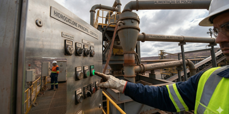 Separação de areia e sedimentos em ciclones de fundo protege as bombas de elevação e reduz drasticamente o desgaste das ferramentas