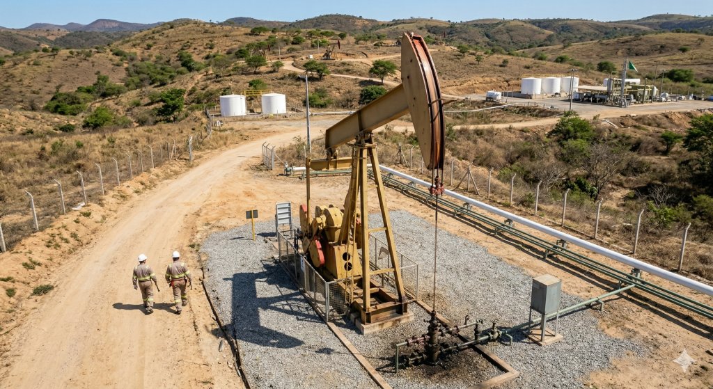 Movimentação de hastes em poços onshore extrai o petróleo de terra firme e sustenta a economia de dezenas de cidades do interior