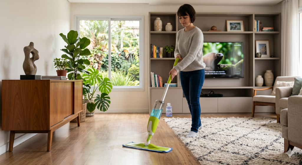 Mop Spray com reservatório de fragrância