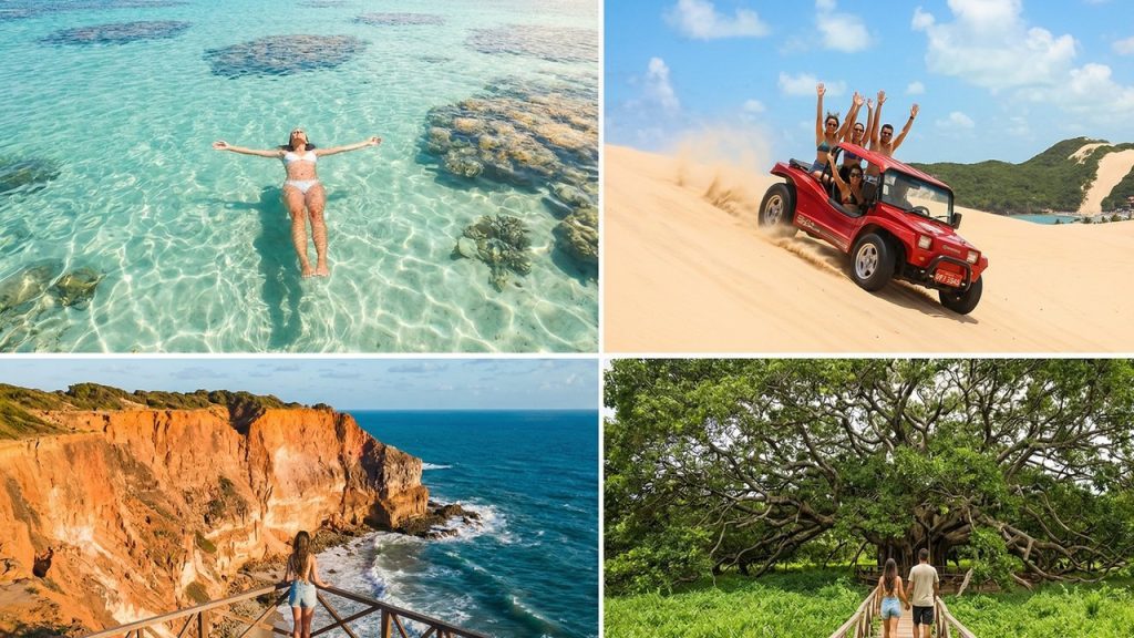 Com 300 dias de sol por ano e dunas de areia móveis em Genipabu, o roteiro em Natal revela as melhores praias e o novo visual da orla de Ponta Negra
