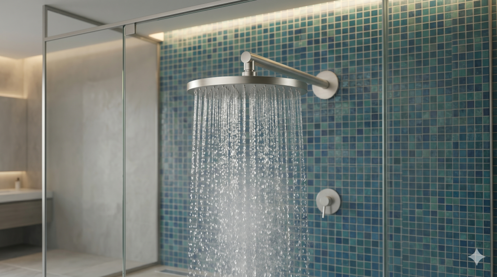 Chuveiro com pressurizador embutido