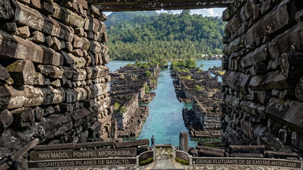 A misteriosa cidade flutuante de pedra construída sobre recifes de corais no Oceano Pacífico há 800 anos
