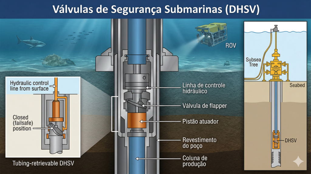 Válvulas de segurança submarinas DHSV