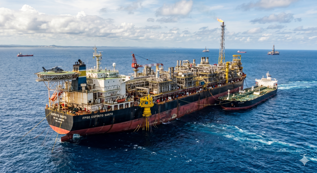 Limpeza e tratamento do óleo bruto em usinas flutuantes