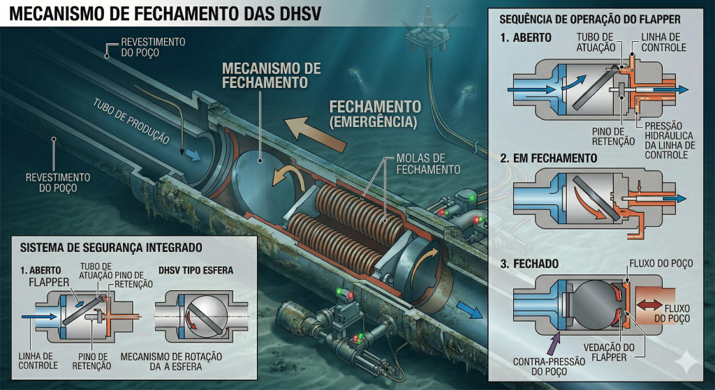 Válvulas de segurança submarinas DHSV