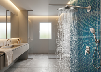 Chuveiro com pressurizador embutido