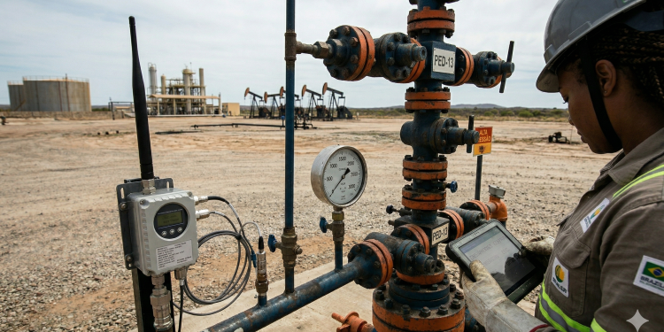 Monitoramento de pressão em cabeças de poço evita o influxo de fluidos indesejados e garante a segurança total da operação de extração de petróleo
