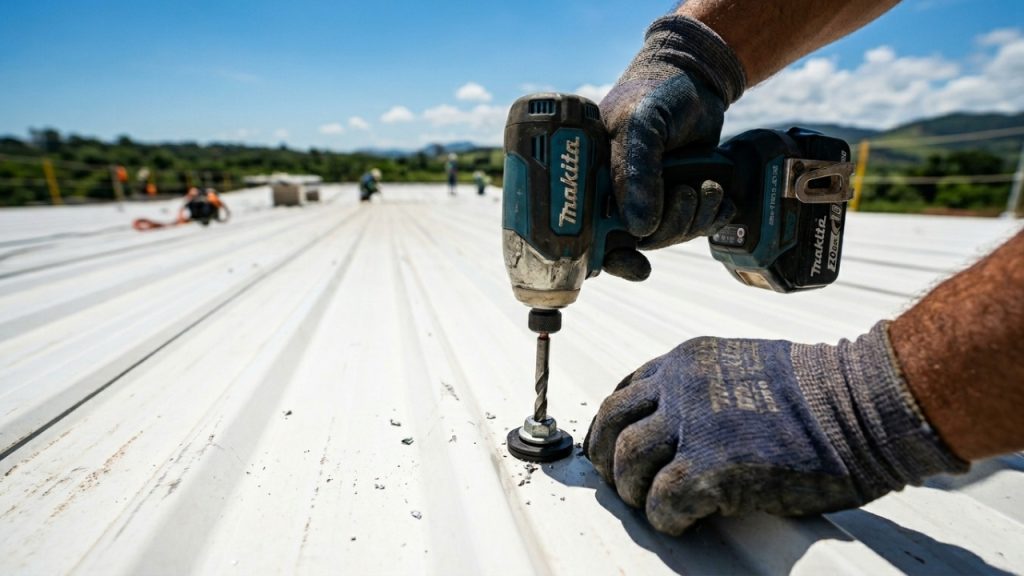 Sistema de telhado termoacústico para casas de 120m²