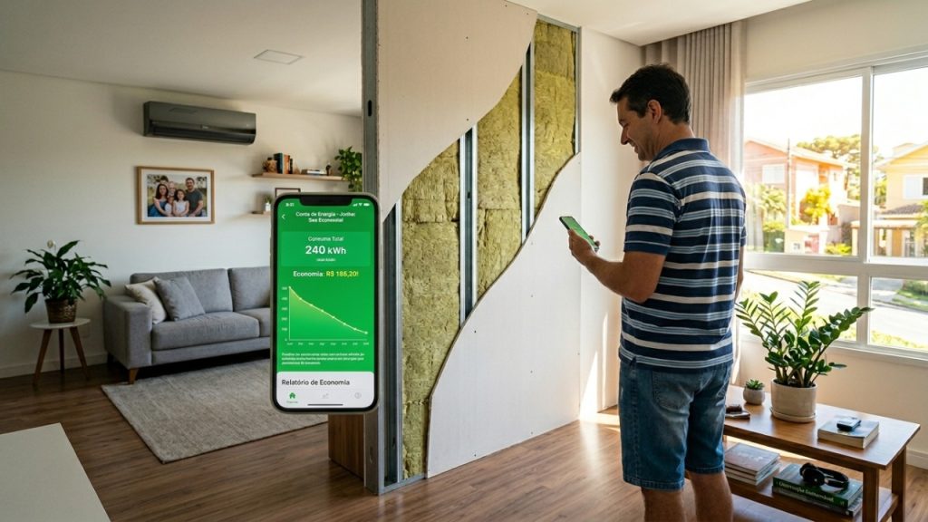 Sistema de paredes para isolamento térmico