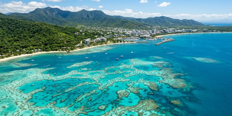 Cidade de Cairns e preservação de corais