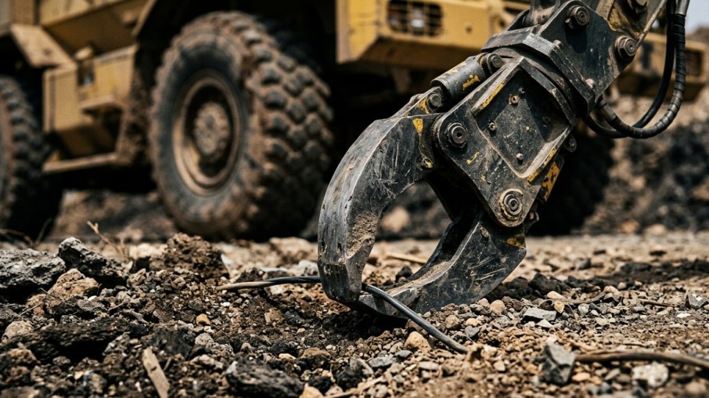 O blindado monstruoso de 6 rodas equipado com 1 braço robótico