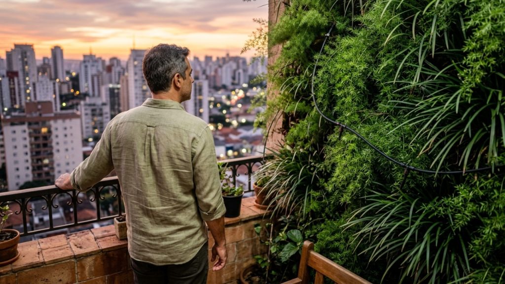 Custos e isolamento térmico de jardins verticais em fachadas