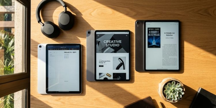 Três tablets com preço inicial em torno de R$ 1.150