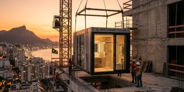 A adoção de banheiros modulares industrializados no Brasil