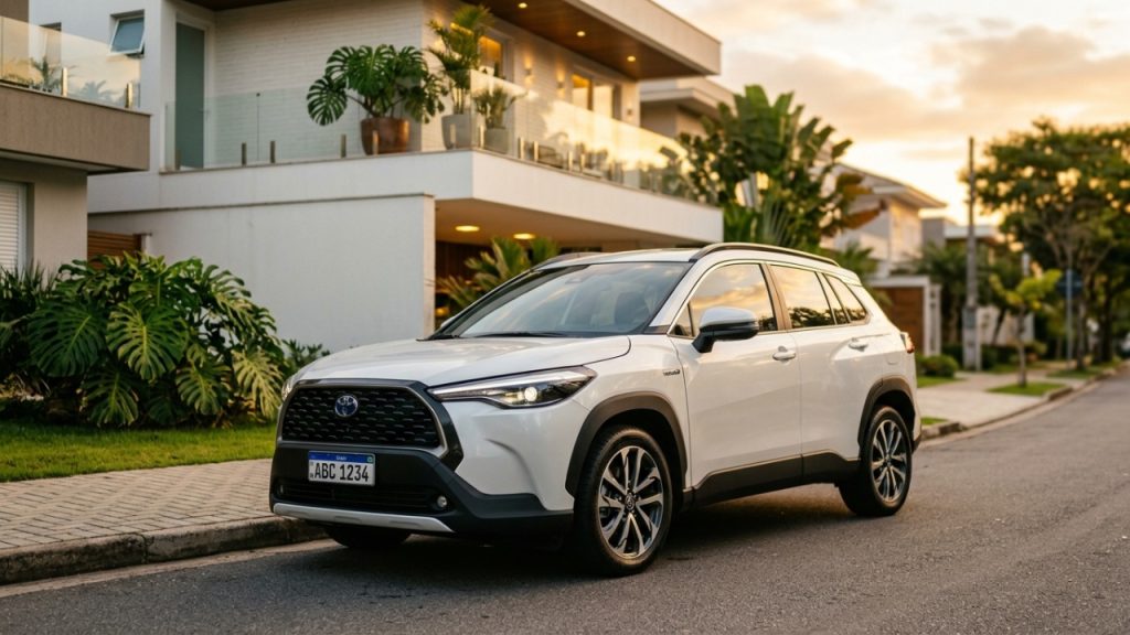 O Toyota Corolla Cross Hybrid alcança o menor consumo da categoria