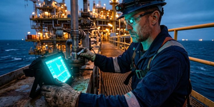 Inspetor de soldas por ultrassom garante 16 mil reais mensais em plataformas de petróleo apenas ouvindo o eco do metal