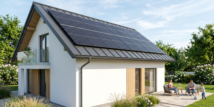 Projeto de casa com energia solar veja como o telhado metálico e o alumínio anodizado valorizam o imóvel