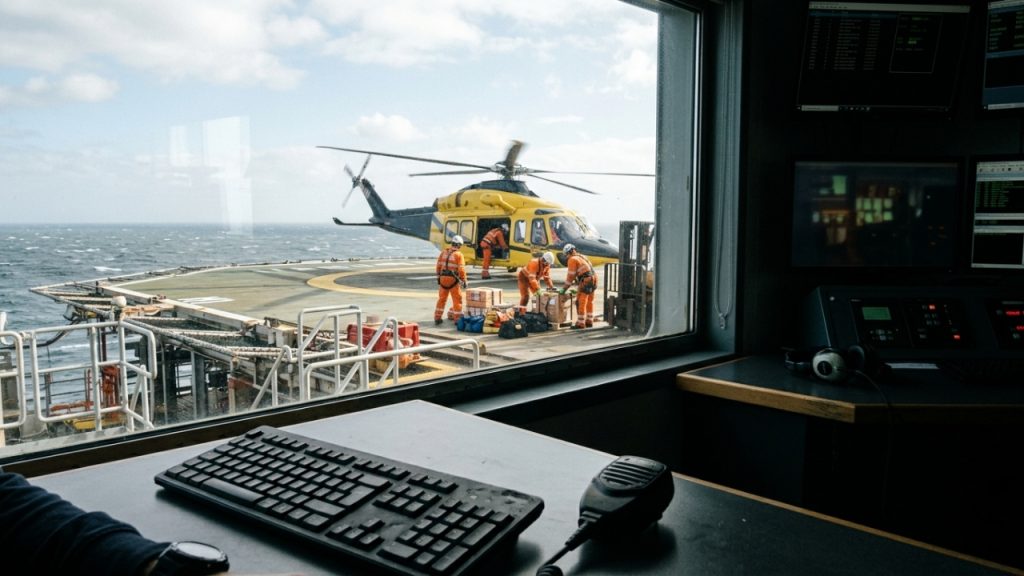 Comunicador de heliponto em alto mar garante vaga com certificação técnica e recebe salários acima de 9 mil reais