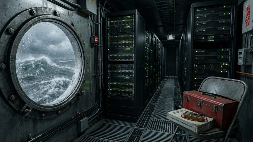 Viver isolado no oceano para garantir que a internet de plataformas gigantes não caia é a vaga com maior índice de fidelidade no mar