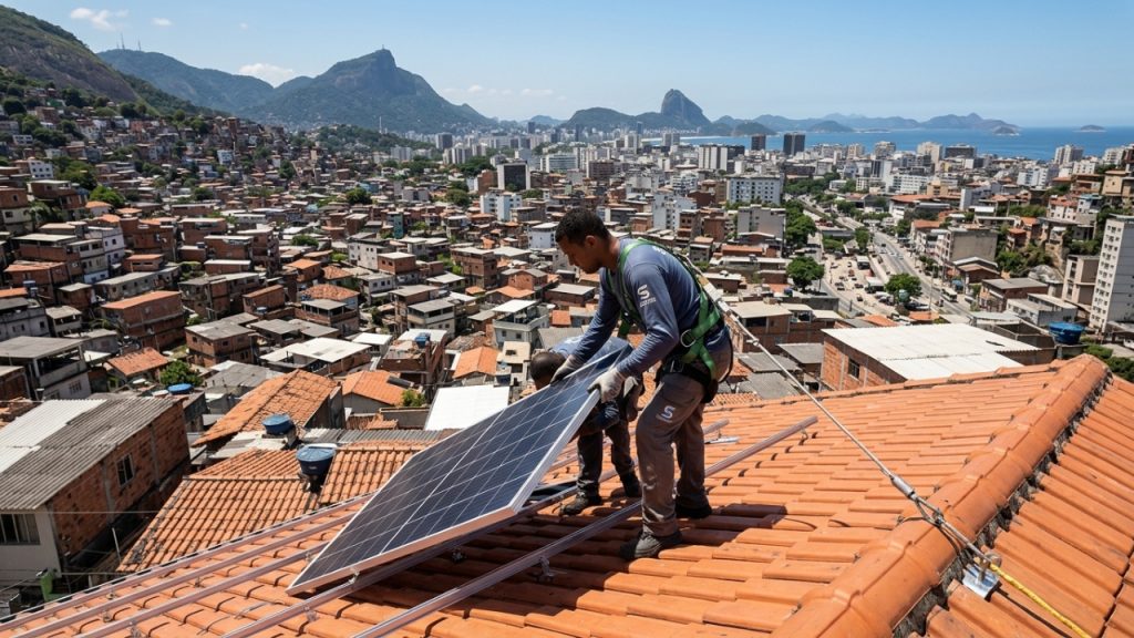 O operário do sol que vê sua agenda lotada com meses de antecedência visto que instala usinas particulares capazes de reduzir a conta de luz das famílias em até 90%