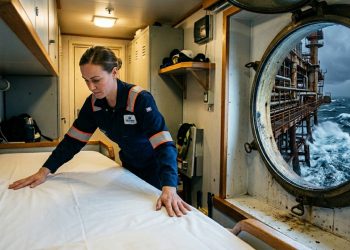 Arrumadores de quartos em alto mar garantem salário de 5 mil reais com alimentação e moradia pagas pelas petroleiras