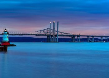 Com 4,8 km de extensão sobre o Rio Hudson, a nova ponte inaugurada em 2017 substituiu a estrutura antiga com um recorde de engenharia moderna