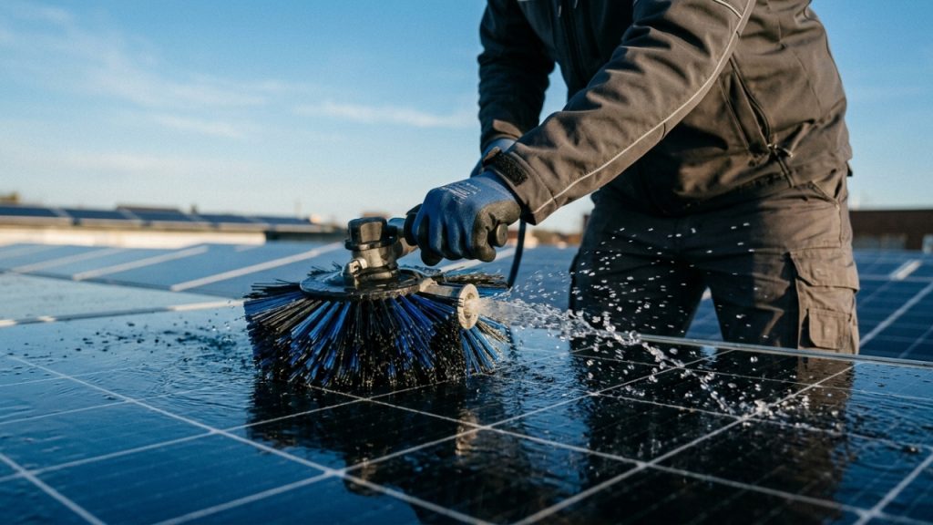 Negócio de limpeza de painéis solares em telhados de condomínios gera lucro de 6 mil reais com baixo investimento inicial