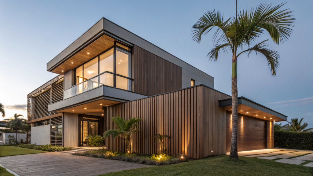 Casa compacta com fachada de proteção solar evita o aquecimento das paredes e derruba os gastos com energia