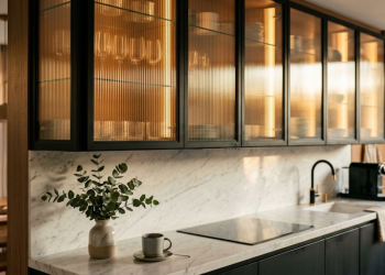 Quanto custa instalar portas de vidro canelado na cozinha e como economizar sem perder o acabamento moderno e elegante