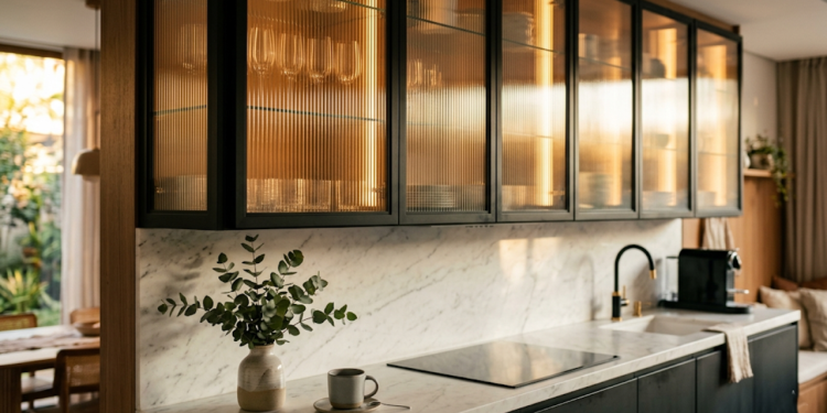 Quanto custa instalar portas de vidro canelado na cozinha e como economizar sem perder o acabamento moderno e elegante