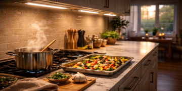 Veja quanto custa instalar luminária magnética de LED e acabar com a sombra na pia, melhorando sua visão e evitando erros ao cortar alimentos